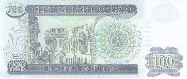 Irak p.87 100 Dinars 2002
